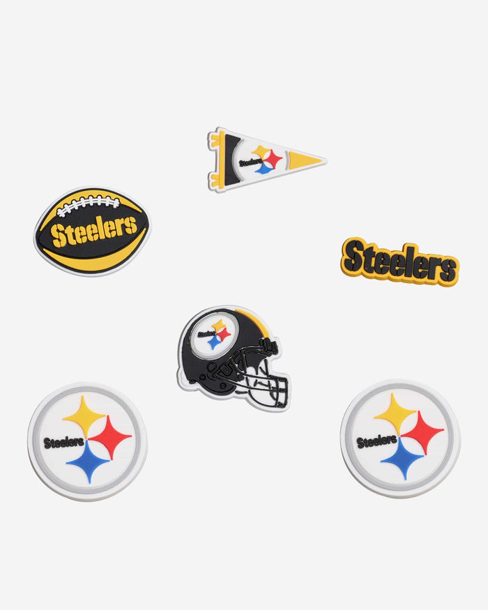 Pittsburgh Steelers 6 Pack Team Clog Charms FOCO - FOCO.com