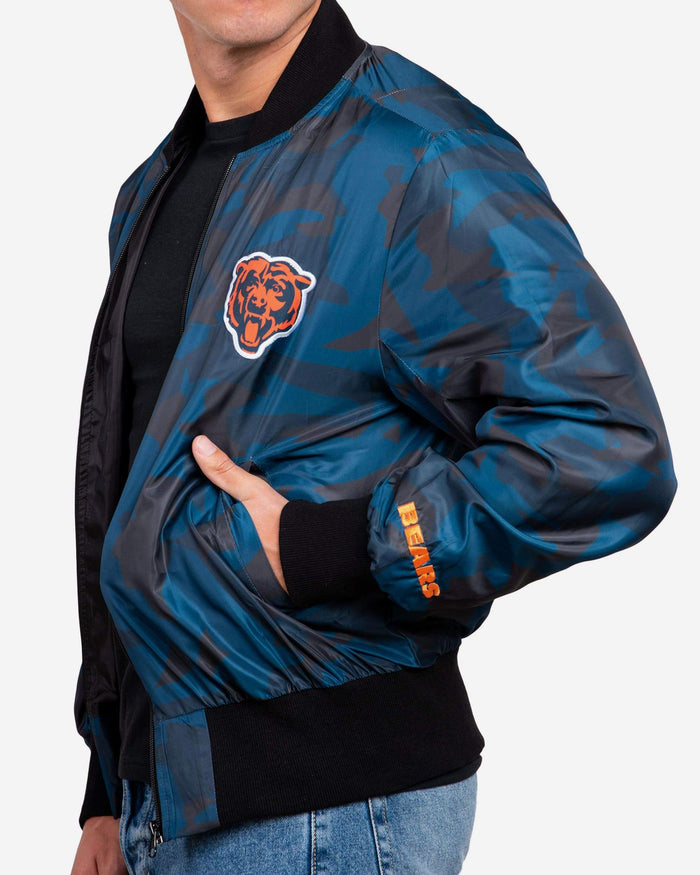 Chicago Bears Camo Bomber Jacket FOCO - FOCO.com