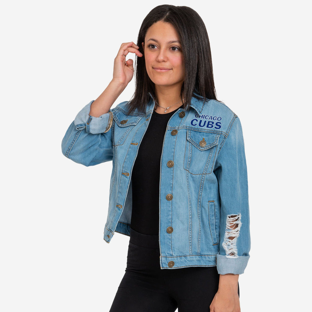 Chicago Cubs Womens Denim Days Jacket FOCO S - FOCO.com