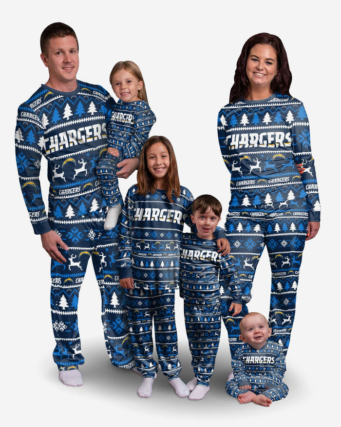 Los Angeles Chargers Family Holiday Pajamas FOCO - FOCO.com