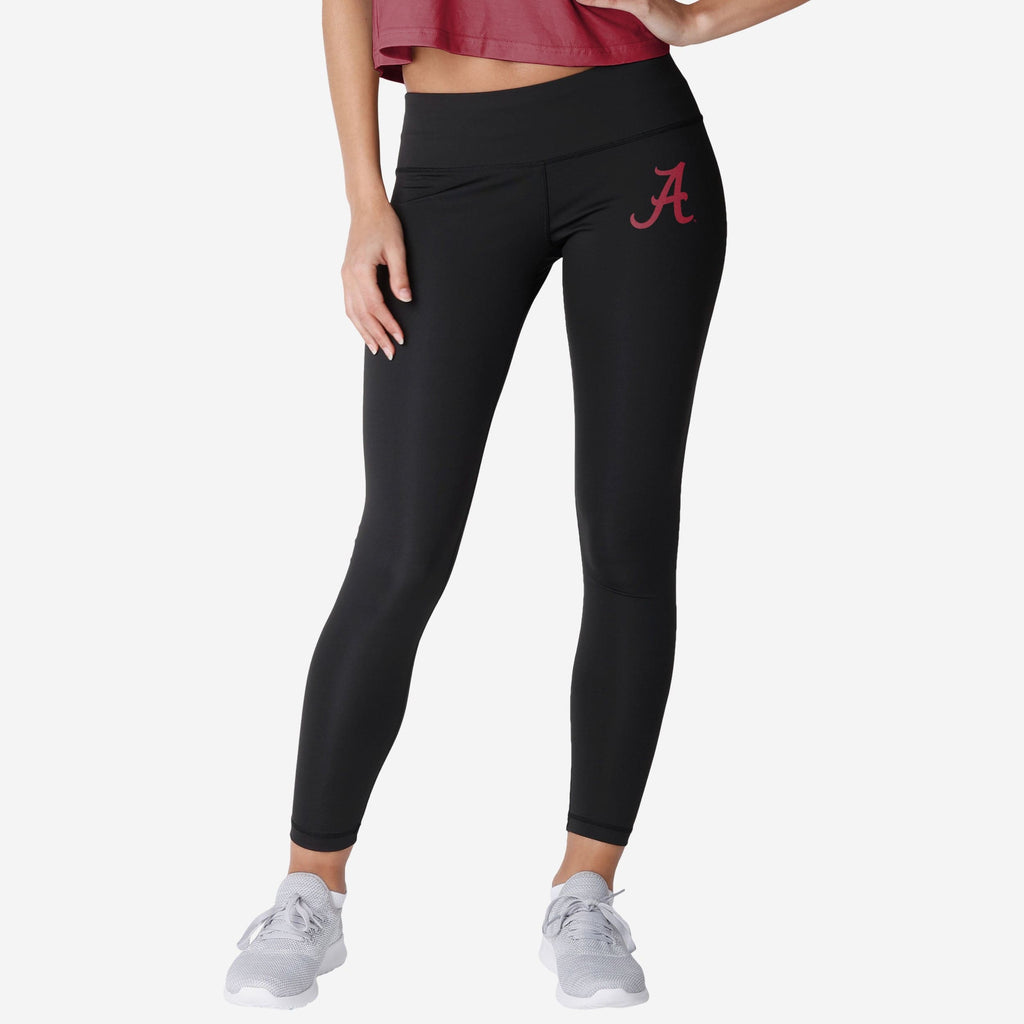 Alabama Crimson Tide Womens Calf Logo Black Legging FOCO S - FOCO.com