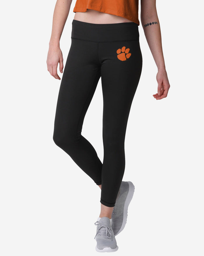 FOCO Clemson Tigers NCAA Womens Calf Logo Black Leggings