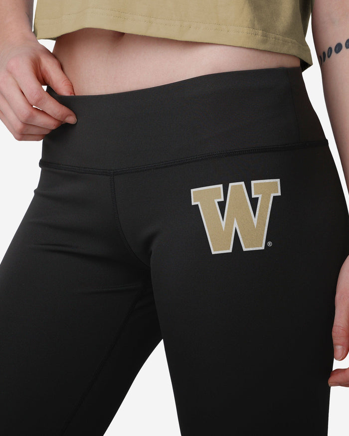 Washington Huskies Womens Calf Logo Black Legging FOCO - FOCO.com