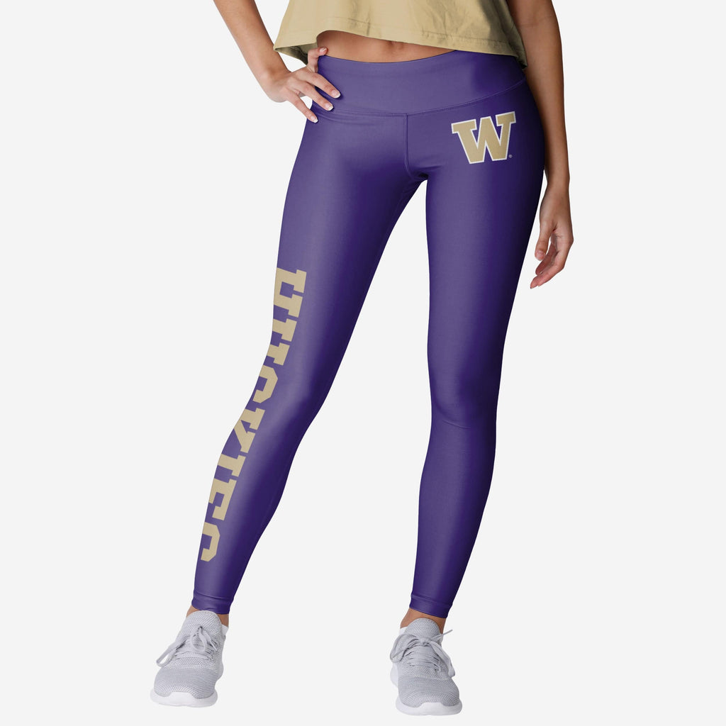 Washington Huskies Womens Solid Big Wordmark Legging FOCO S - FOCO.com