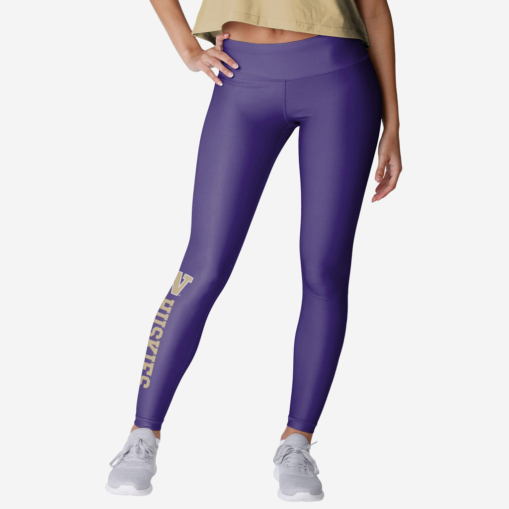 Washington Huskies Womens Solid Wordmark Legging FOCO S - FOCO.com