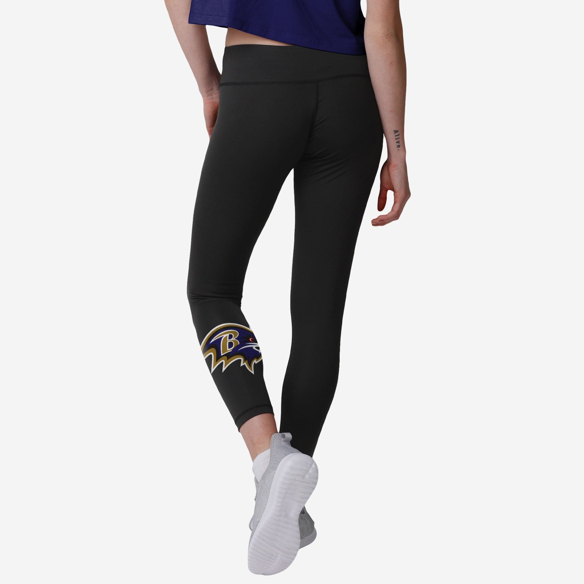 FOCO Denver Broncos NFL Womens Calf Logo Black Leggings