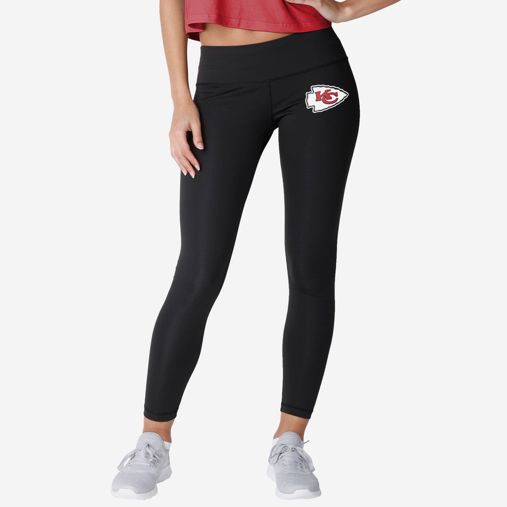 Kansas City Chiefs Womens Calf Logo Black Legging FOCO S - FOCO.com