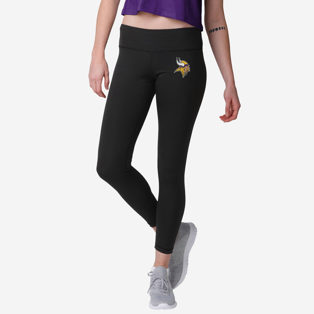 Minnesota Vikings Womens Calf Logo Black Legging FOCO S - FOCO.com