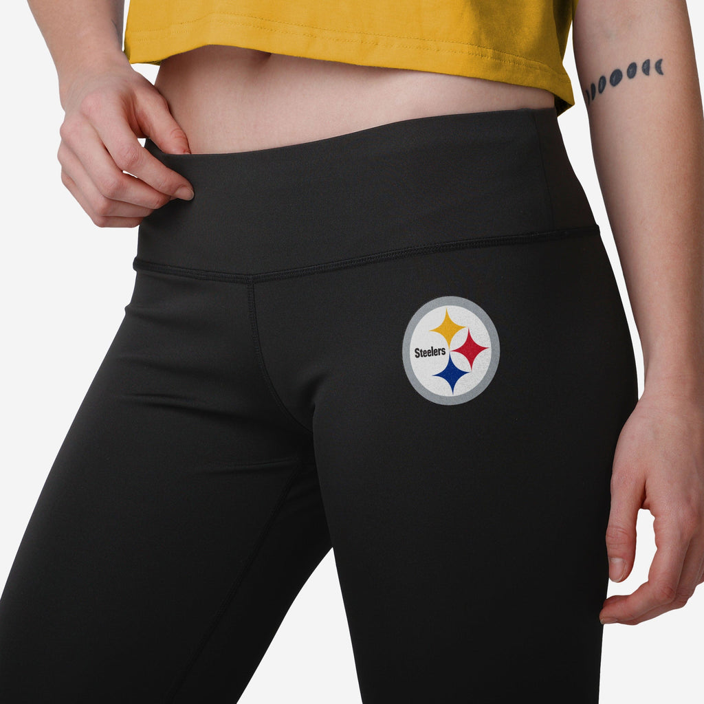 Pittsburgh Steelers Womens Calf Logo Black Legging FOCO