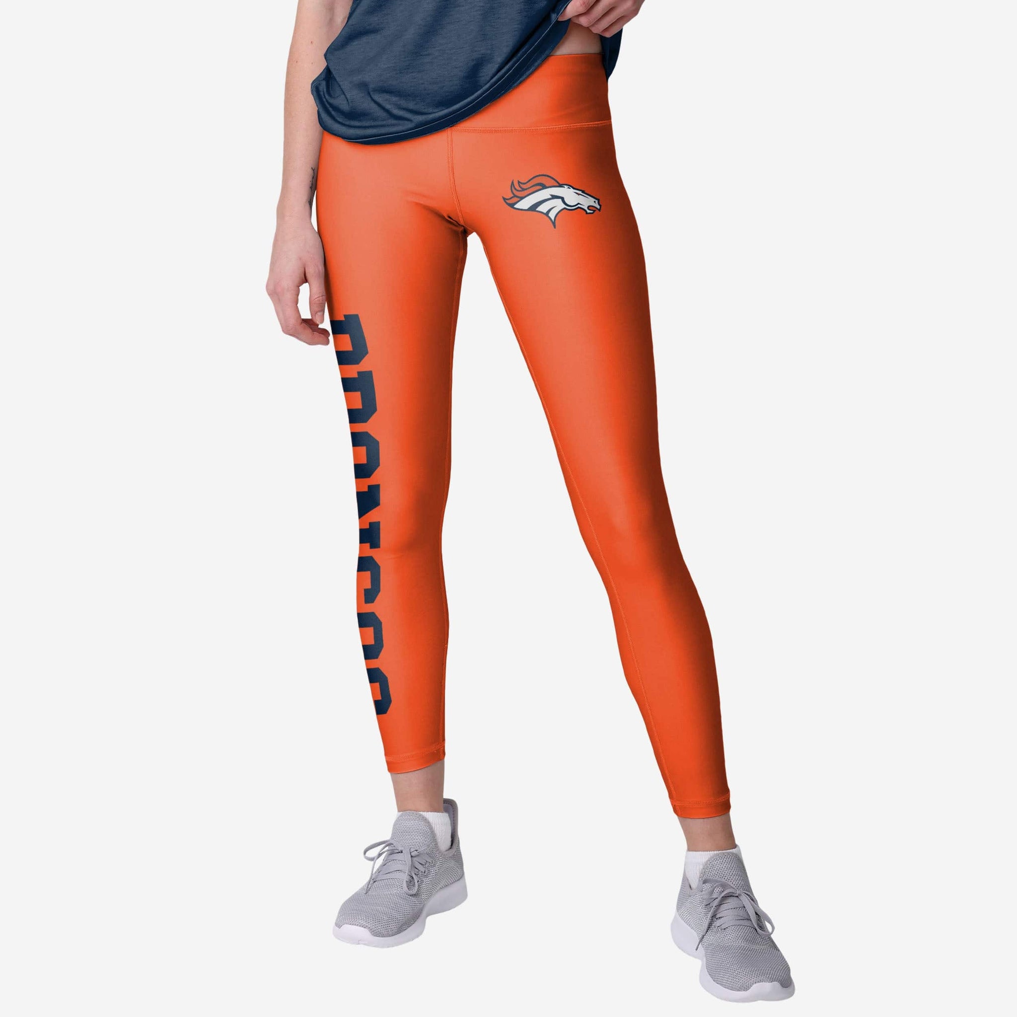 Denver Broncos Womens Solid Big Wordmark Legging FOCO