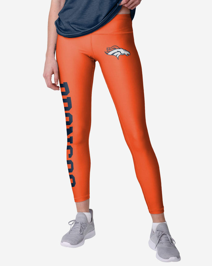Denver Broncos Womens Solid Big Wordmark Legging FOCO