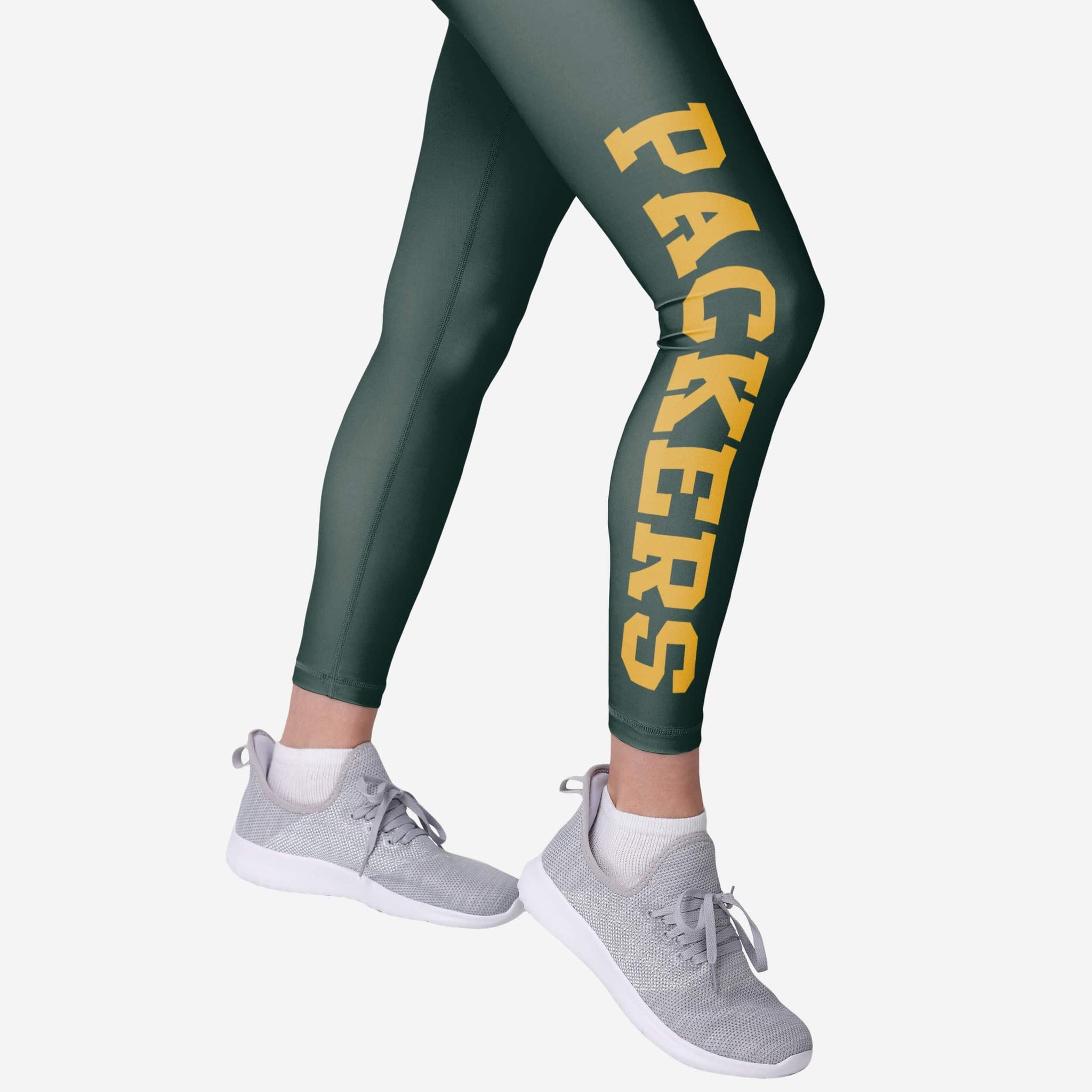 Green Bay Packers Womens Solid Big Wordmark Legging FOCO