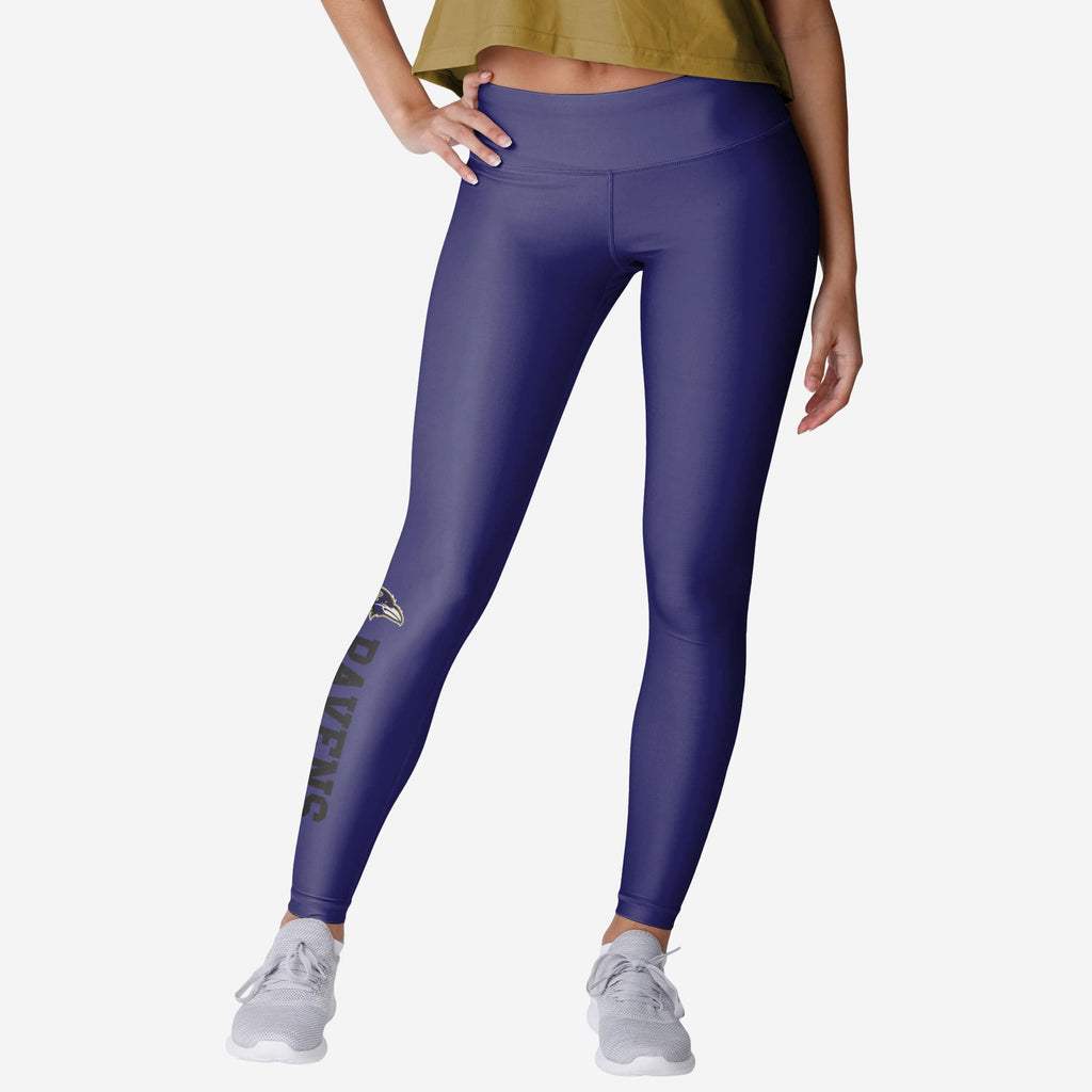 Baltimore Ravens Womens Solid Wordmark Legging FOCO S - FOCO.com