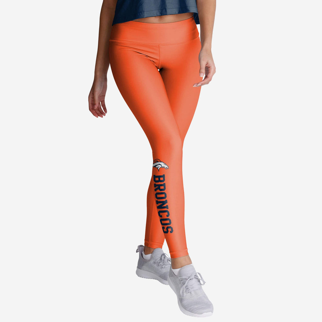 Denver Broncos Womens Solid Wordmark Legging FOCO S - FOCO.com