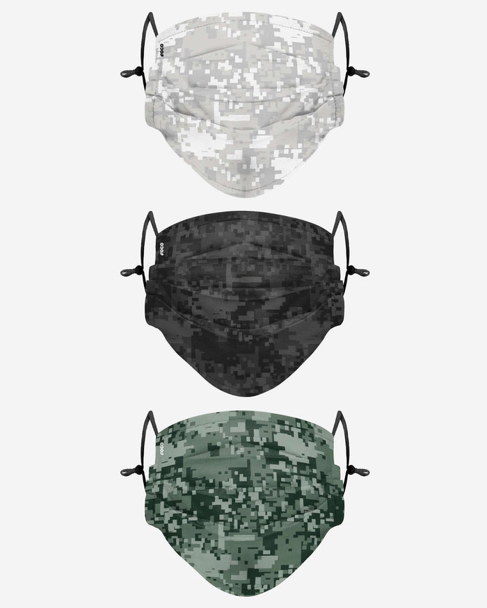 Digital Camo Adjustable 3 Pack Face Cover FOCO - FOCO.com