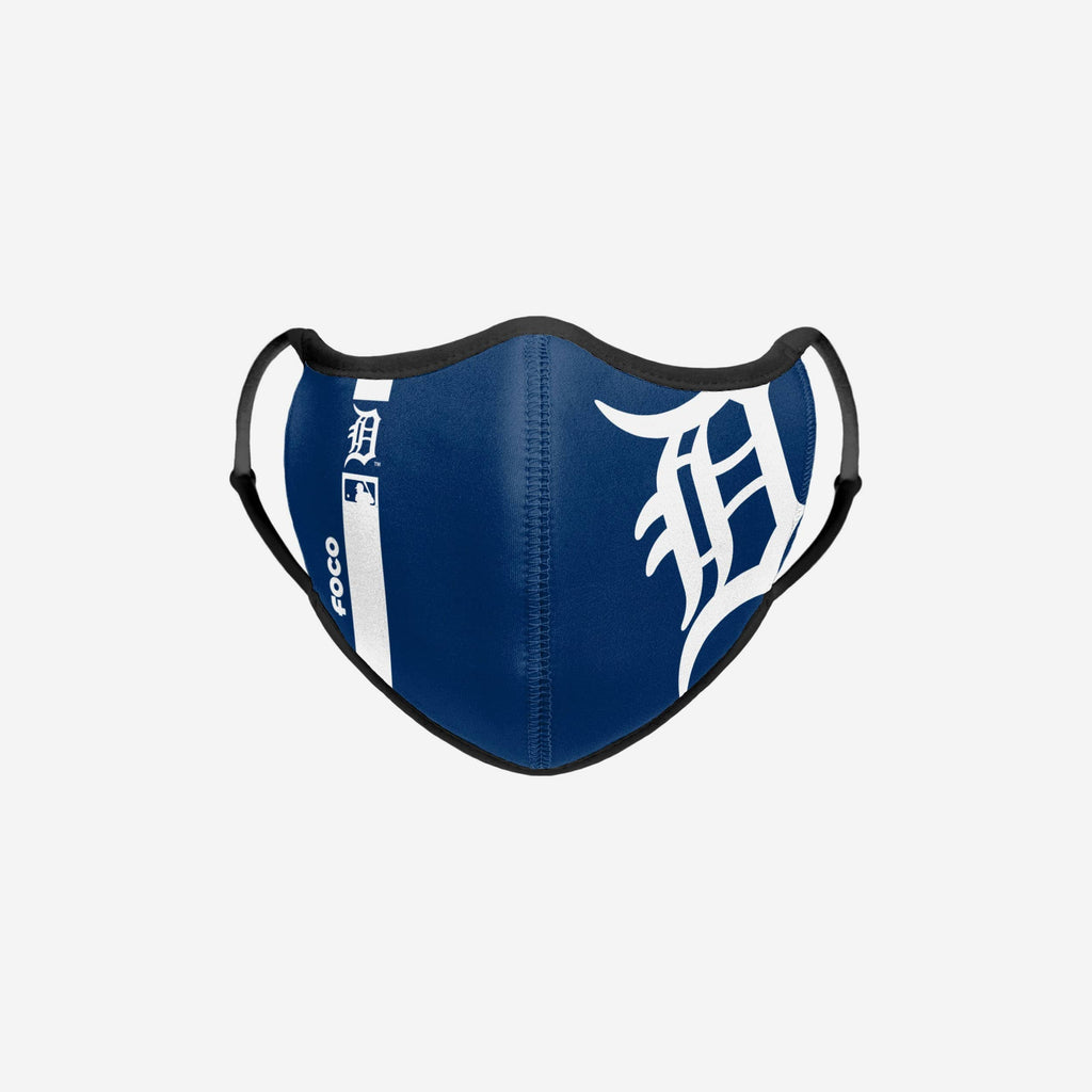 Detroit Tigers On-Field Adjustable Navy & White Sport Face Cover FOCO - FOCO.com