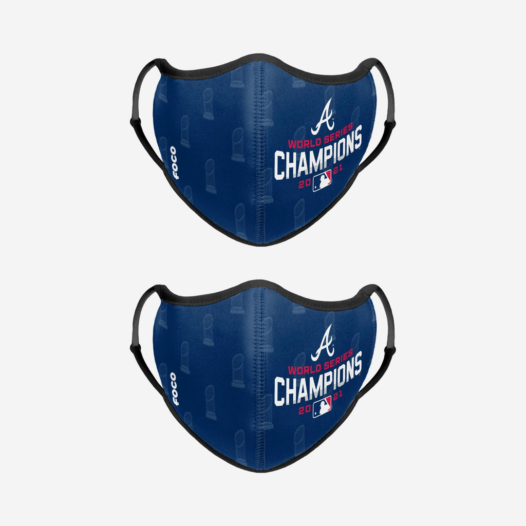 Atlanta Braves 2021 World Series Champions 2 Pack Face Cover FOCO - FOCO.com