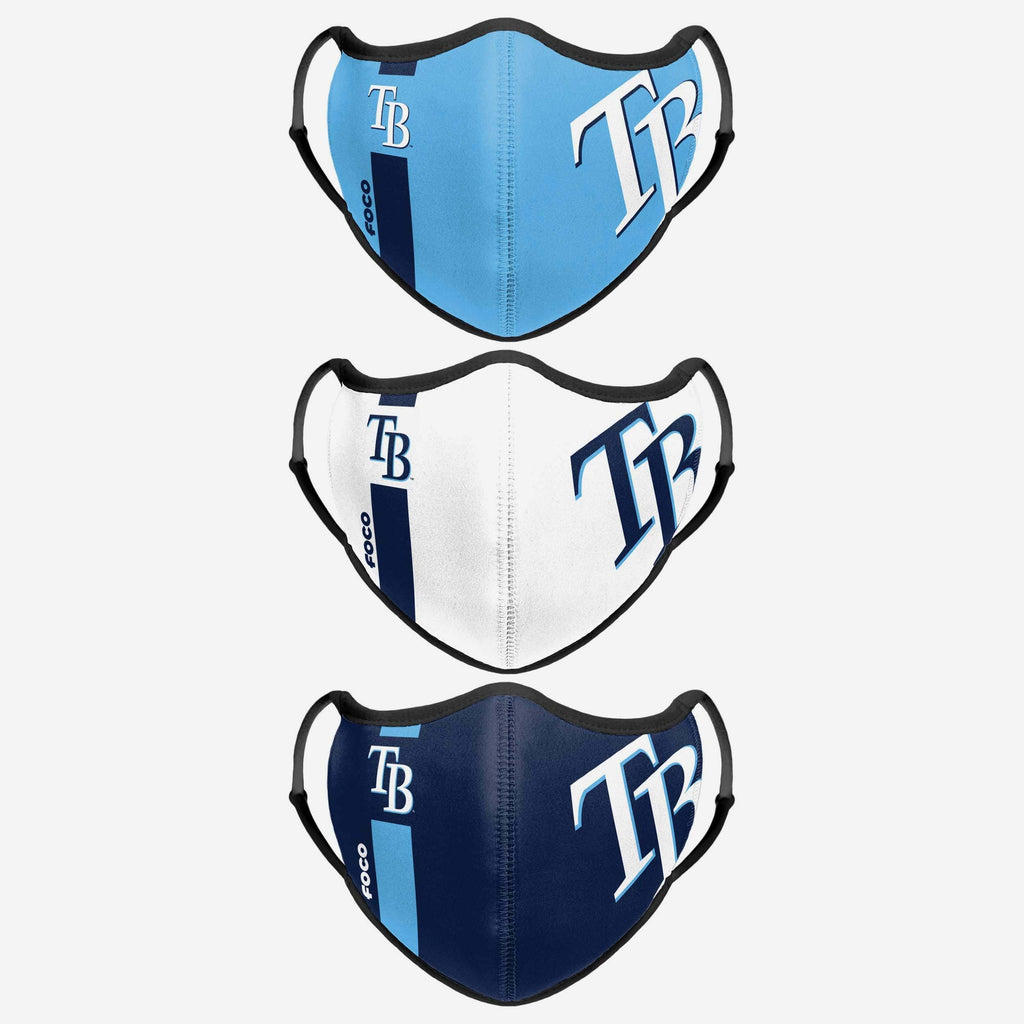 Tampa Bay Rays Sport 3 Pack Face Cover FOCO - FOCO.com