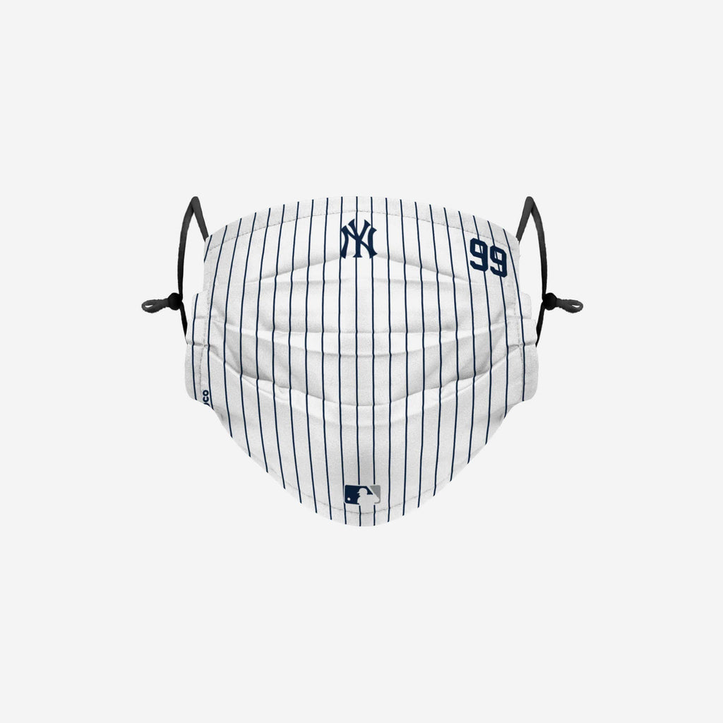 Aaron Judge New York Yankees On-Field Gameday Pinstripe Adjustable Face Cover FOCO - FOCO.com