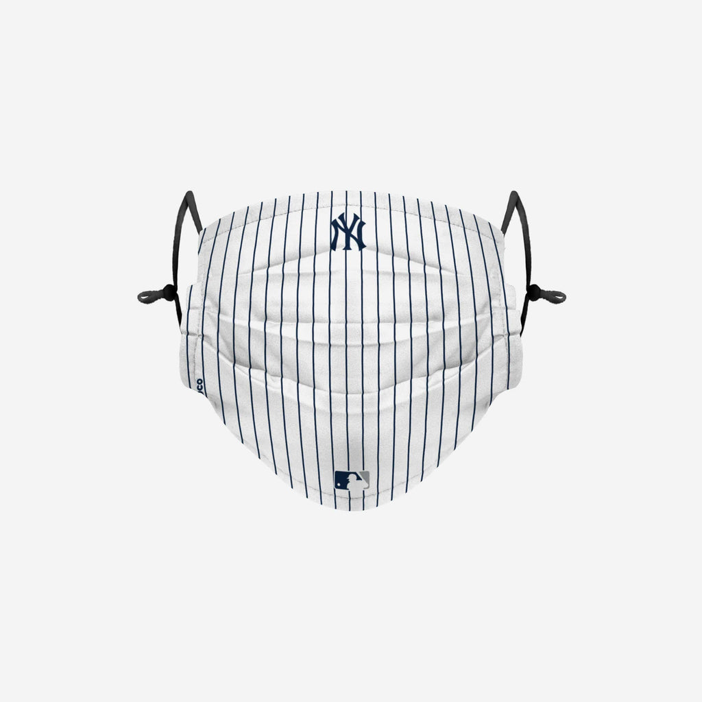 New York Yankees On-Field Gameday Pinstripe Adjustable Face Cover FOCO - FOCO.com