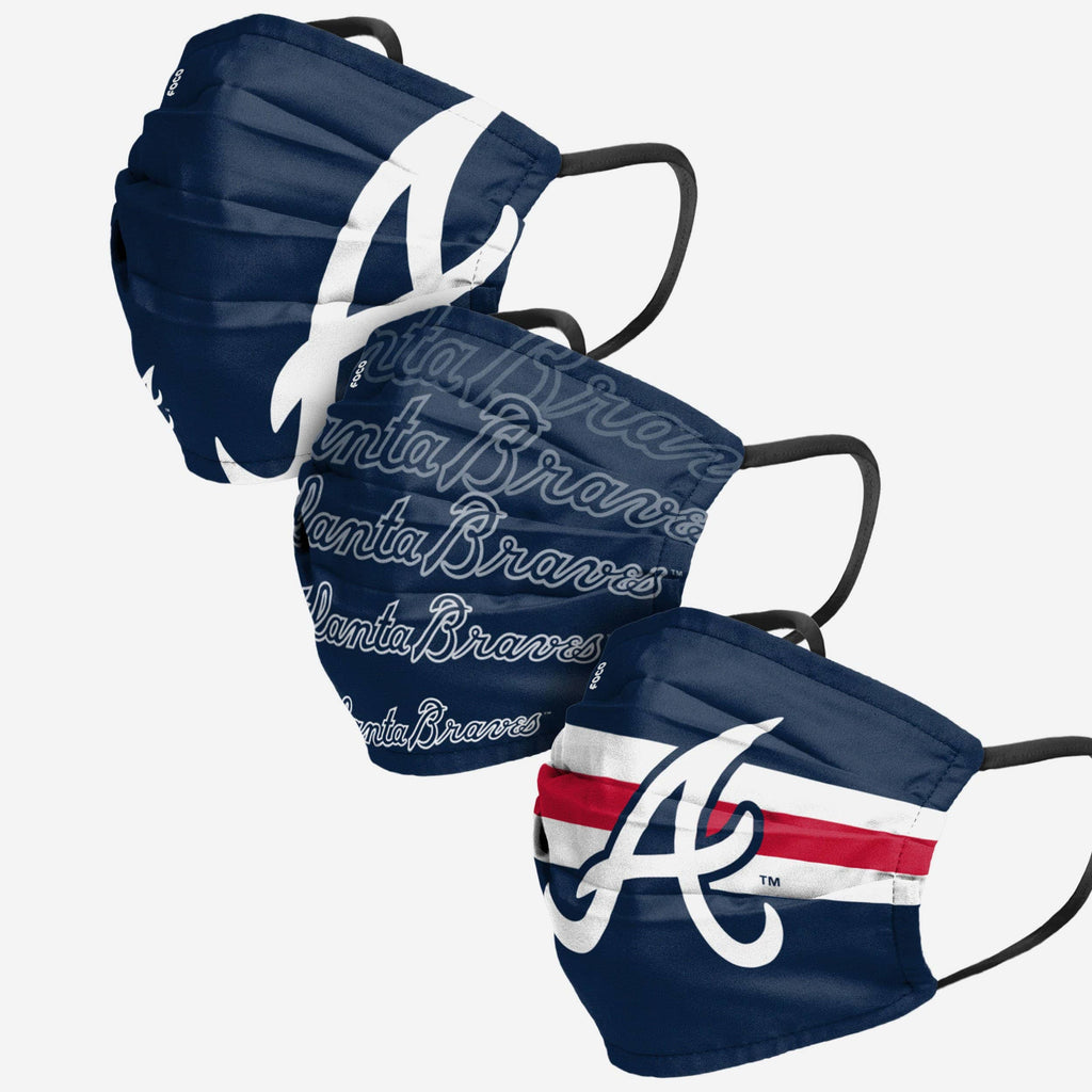 Atlanta Braves Matchday 3 Pack Face Cover FOCO - FOCO.com