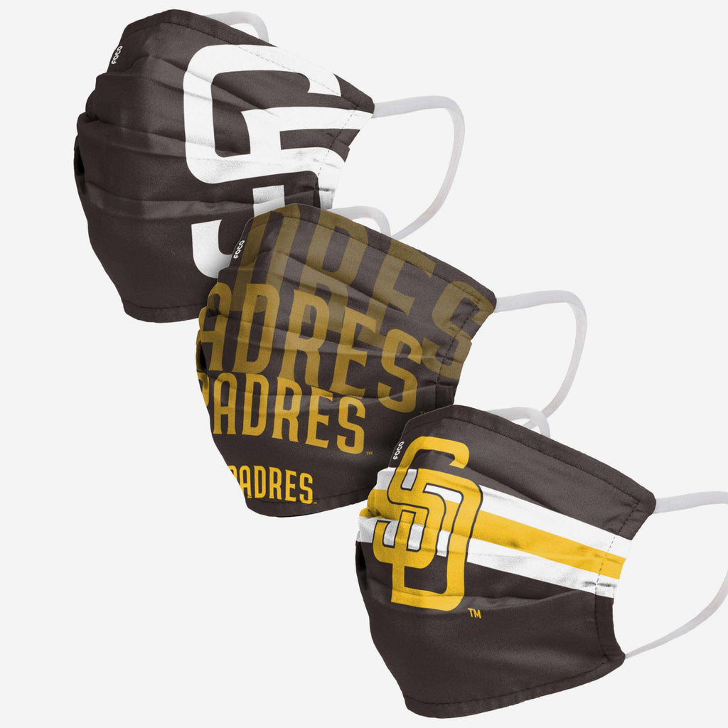 San Diego Padres Matchday 3 Pack Face Cover FOCO - FOCO.com