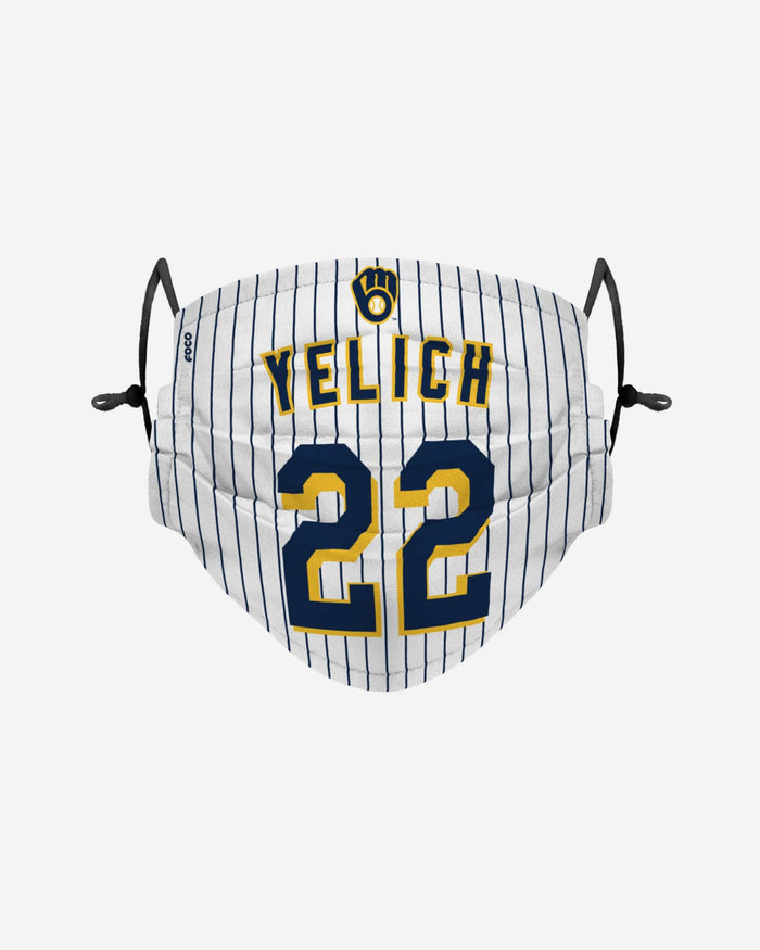 Christian Yelich Milwaukee Brewers Adjustable Face Cover FOCO - FOCO.com