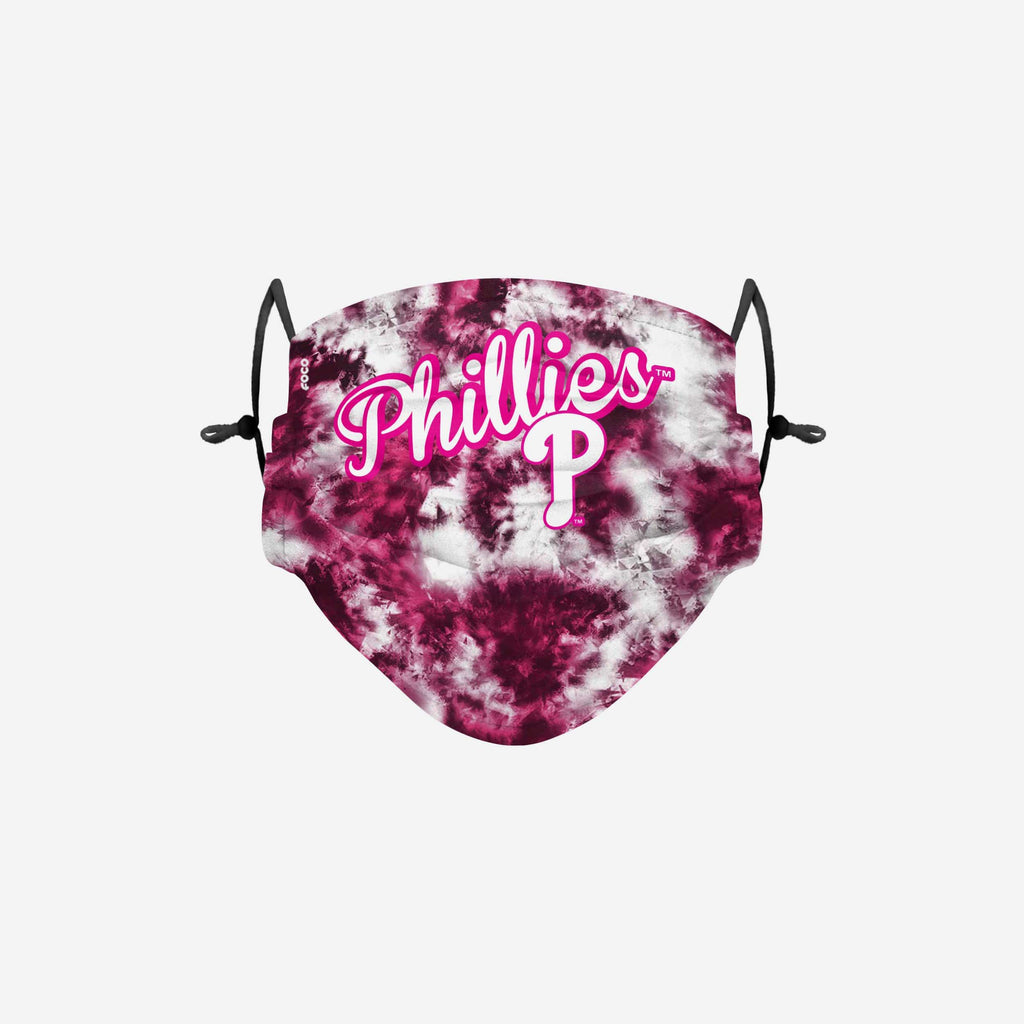 Philadelphia Phillies Pink Tie-Dye Adjustable Face Cover FOCO - FOCO.com