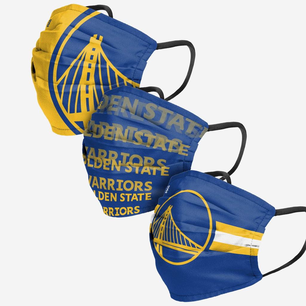 Golden State Warriors Matchday 3 Pack Face Cover FOCO - FOCO.com