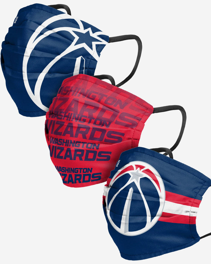 Washington Wizards Matchday 3 Pack Face Cover FOCO - FOCO.com