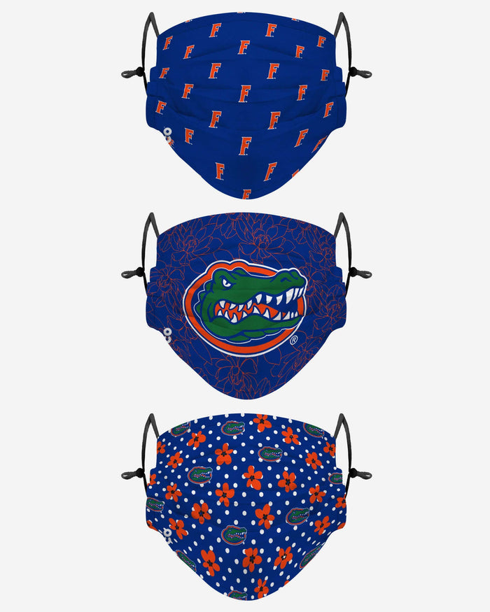 Florida Gators Gameday Gardener 3 Pack Face Cover FOCO - FOCO.com