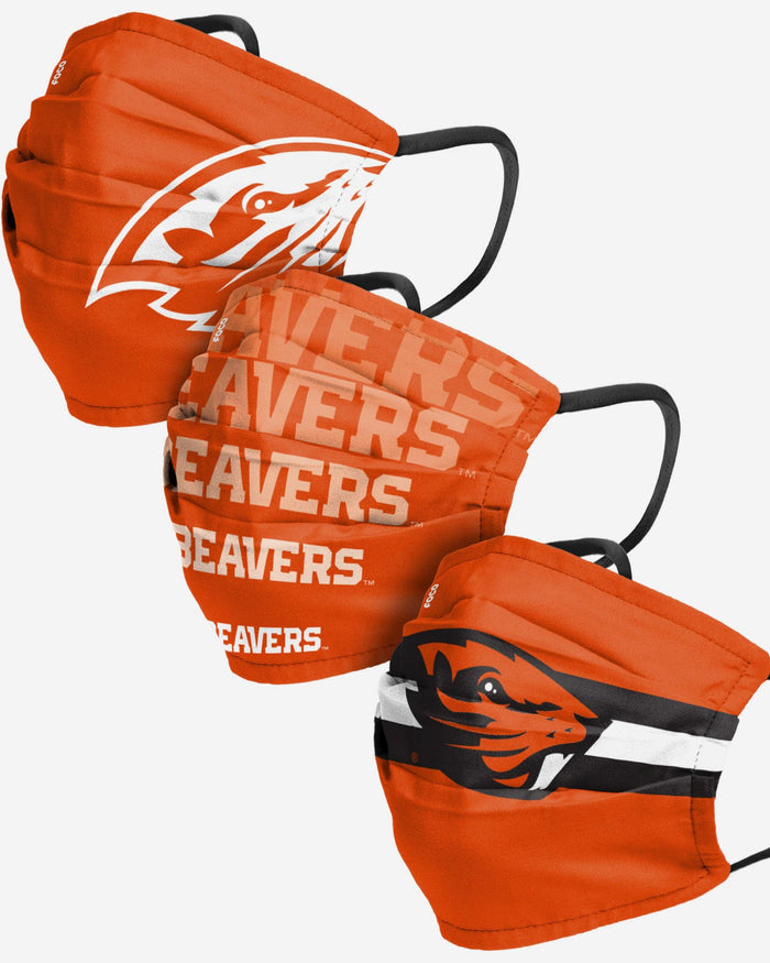 Oregon State Beavers Matchday 3 Pack Face Cover FOCO - FOCO.com