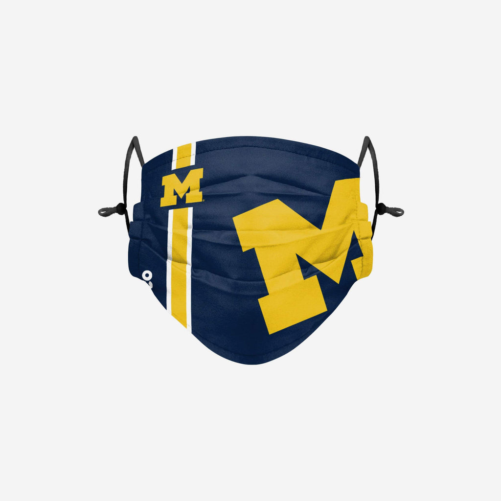 Michigan Wolverines On-Field Sideline Stripe Face Cover FOCO - FOCO.com