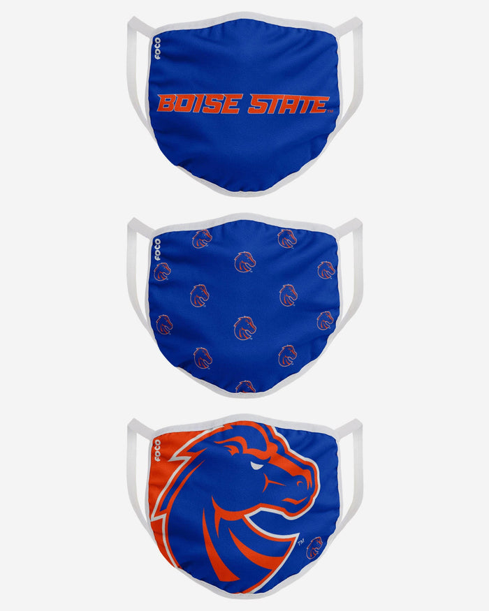 Boise State Broncos 3 Pack Face Cover FOCO - FOCO.com