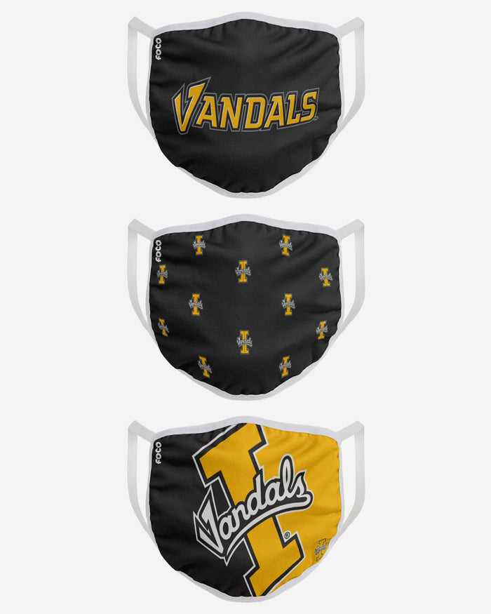 Idaho Vandals 3 Pack Face Cover FOCO - FOCO.com