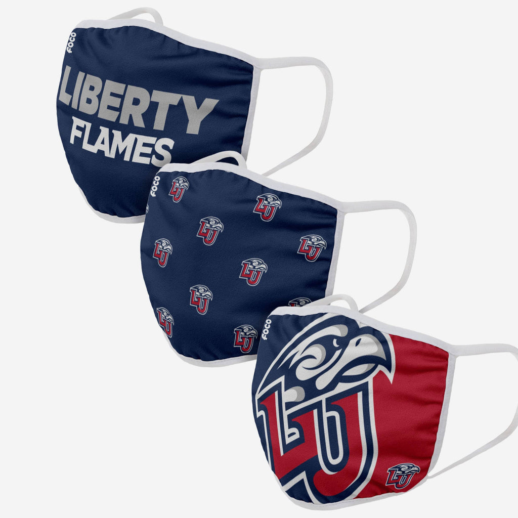 Liberty Flames 3 Pack Face Cover FOCO - FOCO.com