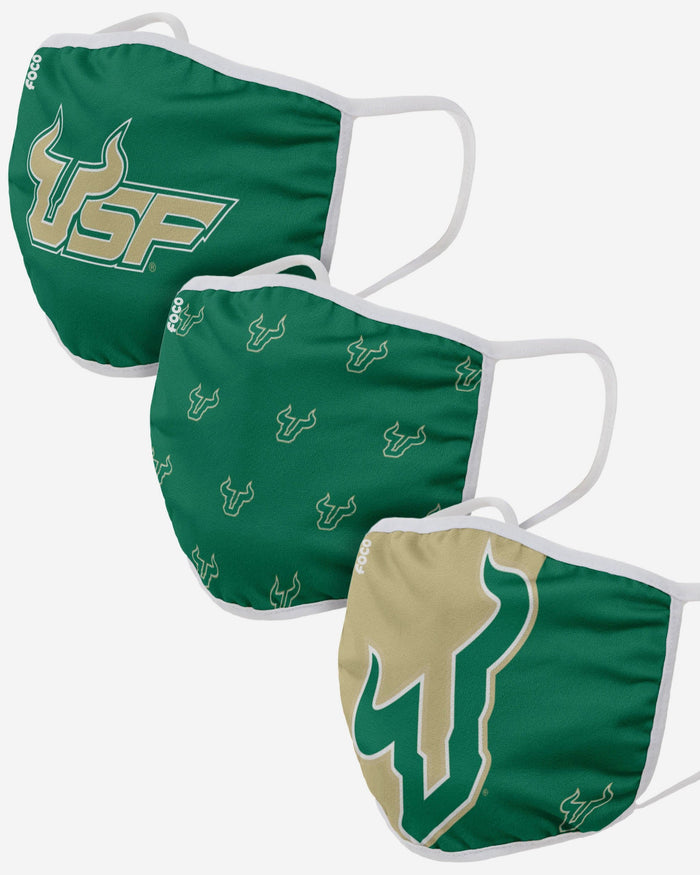 South Florida Bulls 3 Pack Face Cover FOCO - FOCO.com