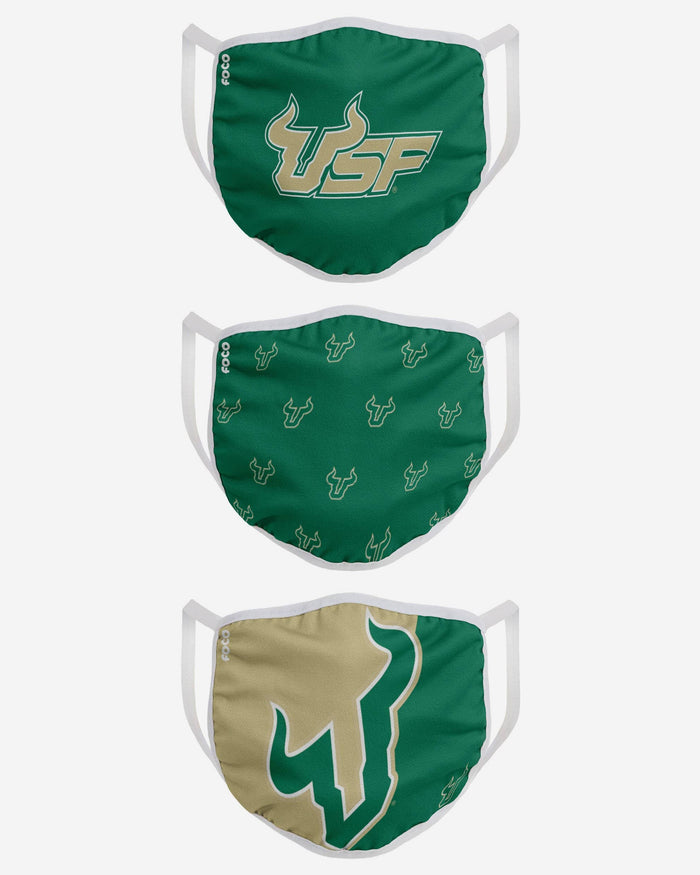 South Florida Bulls 3 Pack Face Cover FOCO - FOCO.com