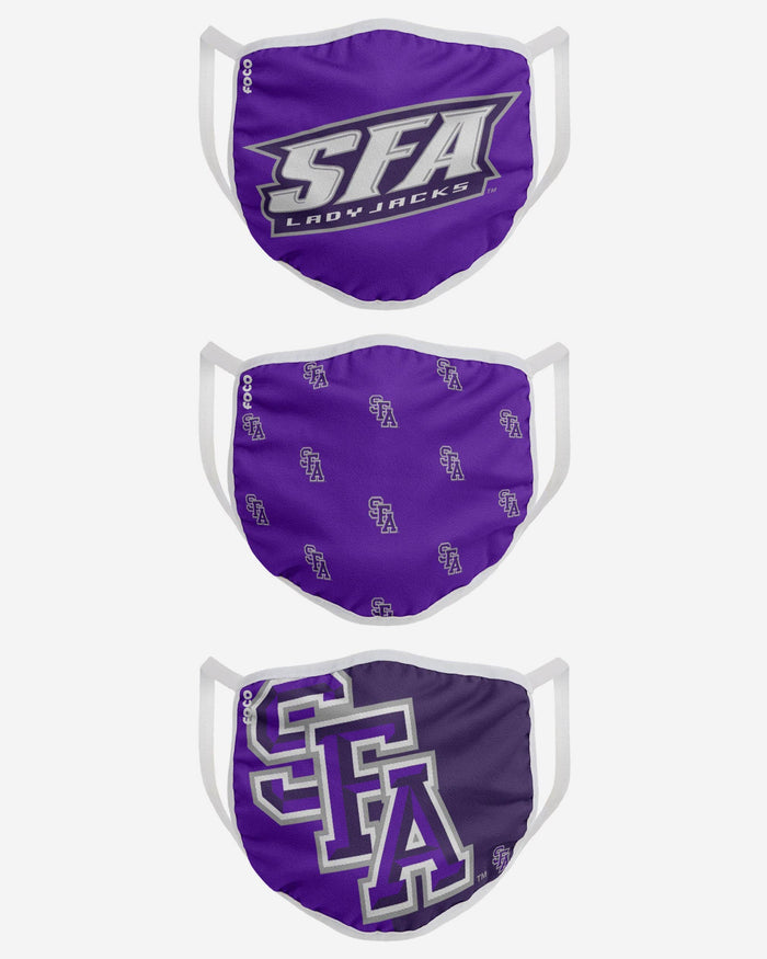 Stephen F Austin Lumberjacks 3 Pack Face Cover FOCO - FOCO.com