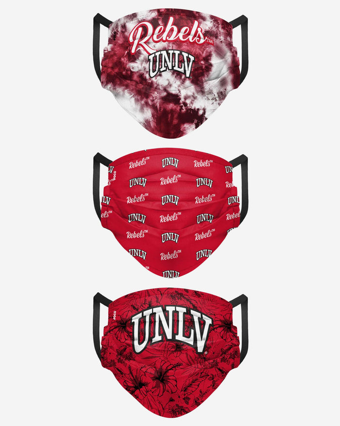 UNLV Rebels Womens Matchday 3 Pack Face Cover FOCO - FOCO.com