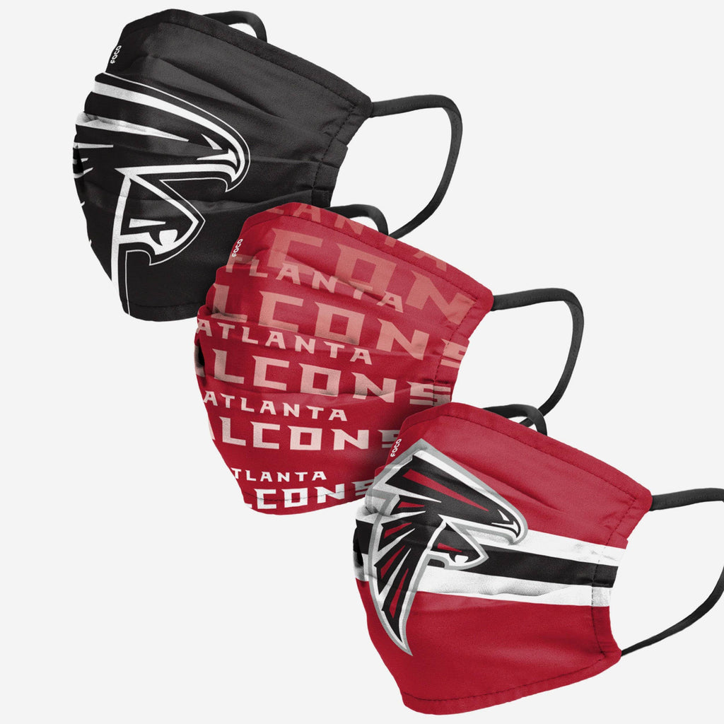 Atlanta Falcons Matchday 3 Pack Face Cover FOCO Adult - FOCO.com