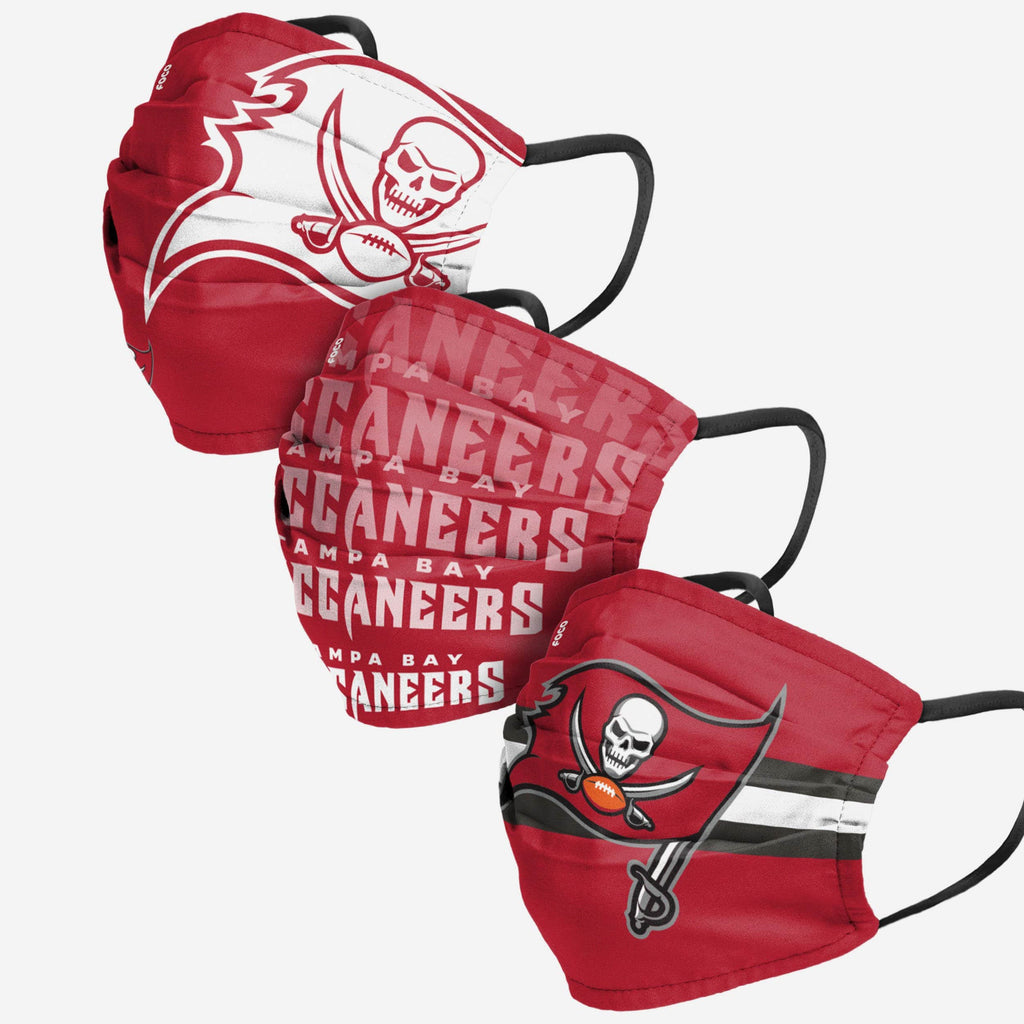 Tampa Bay Buccaneers Matchday 3 Pack Face Cover FOCO Adult - FOCO.com