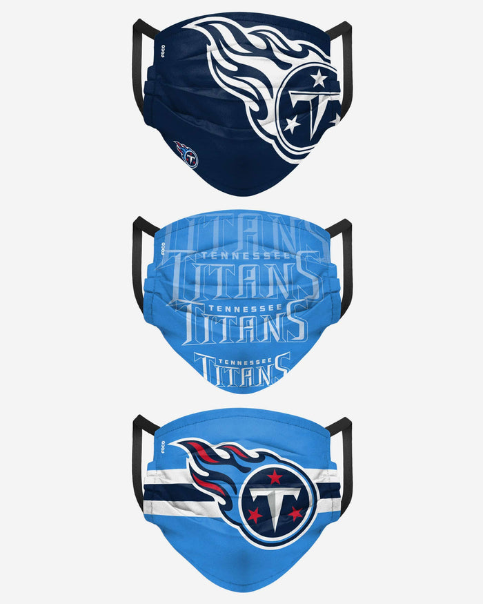 Tennessee Titans Matchday 3 Pack Face Cover FOCO - FOCO.com