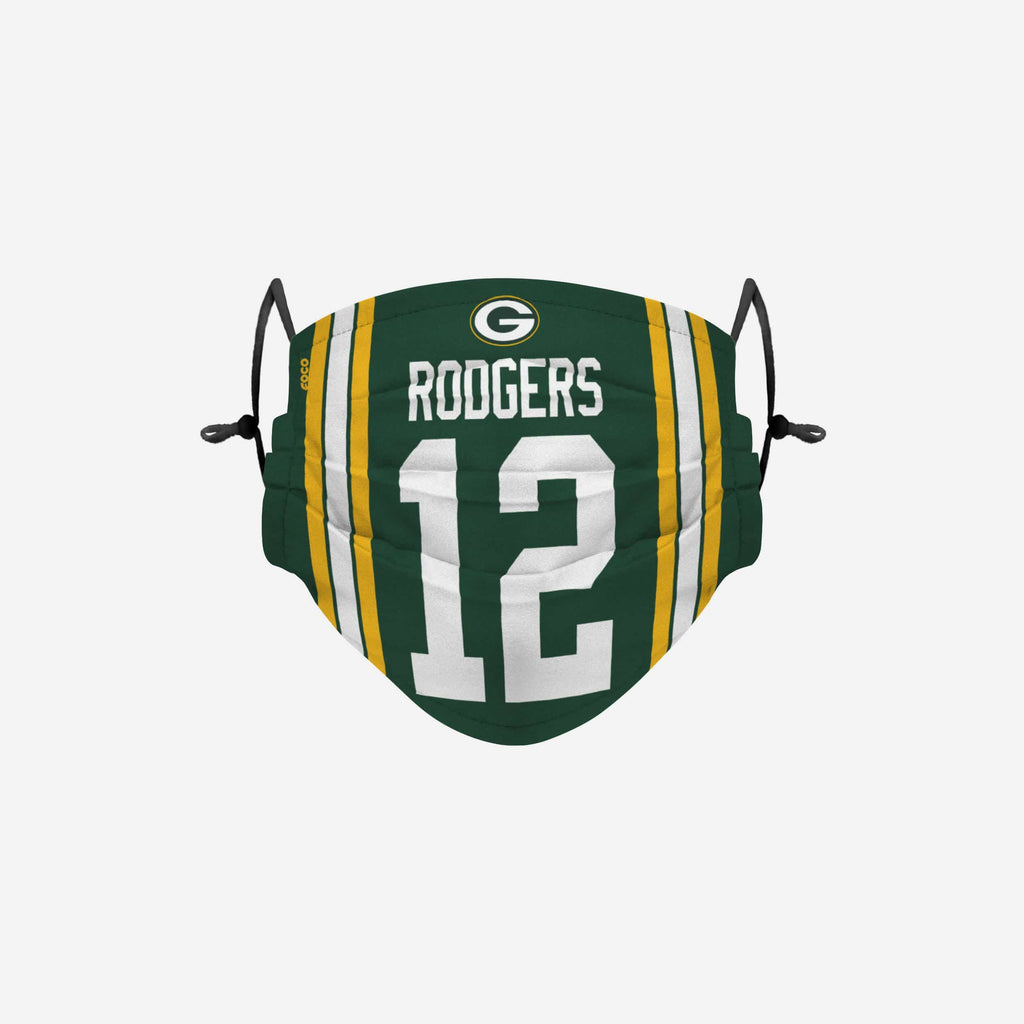 Aaron Rodgers Green Bay Packers Adjustable Face Cover FOCO - FOCO.com