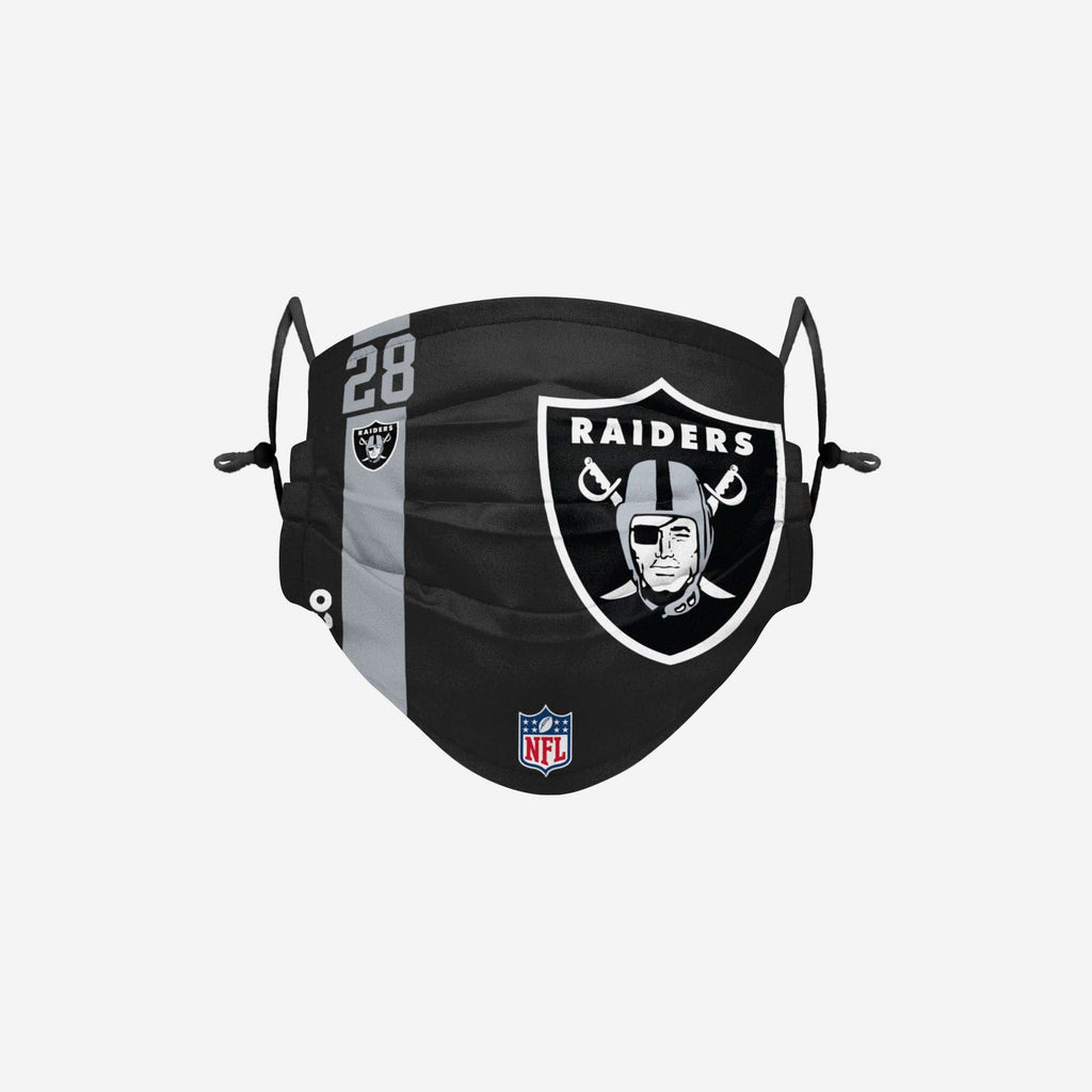 Josh Jacobs Las Vegas Raiders On-Field Sideline Logo Face Cover FOCO - FOCO.com