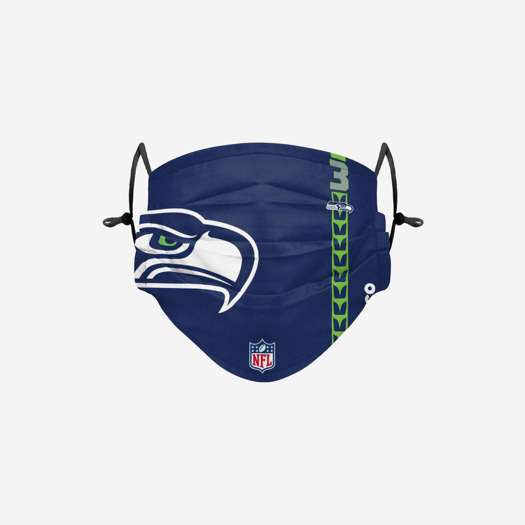 Russell Wilson Seattle Seahawks On-Field Sideline Logo Face Cover FOCO Adult - FOCO.com