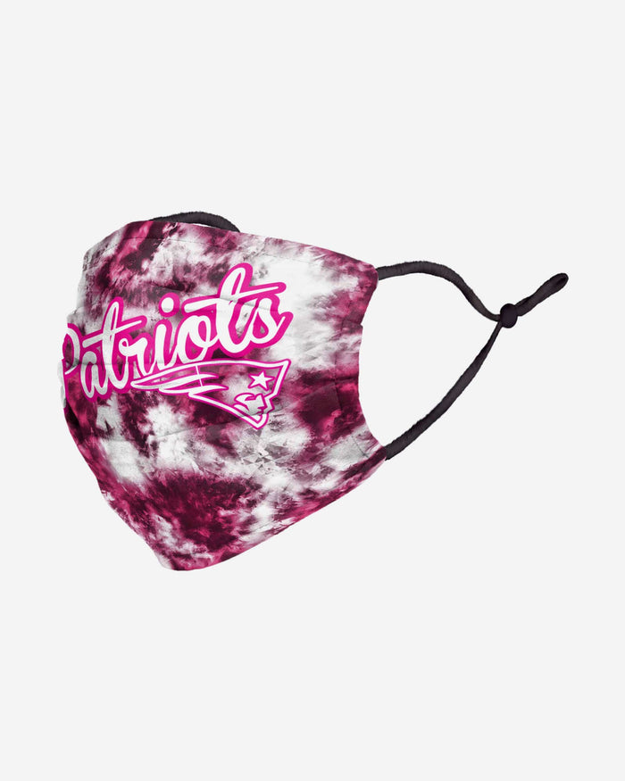 New England Patriots Pink Tie-Dye Adjustable Face Cover FOCO - FOCO.com