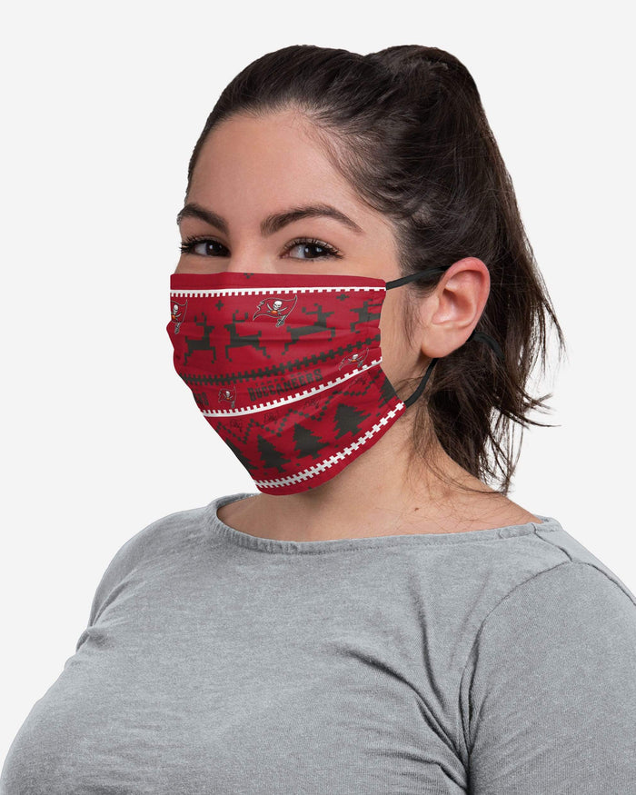 Tampa Bay Buccaneers Wordmark Holiday Adjustable Face Cover FOCO - FOCO.com