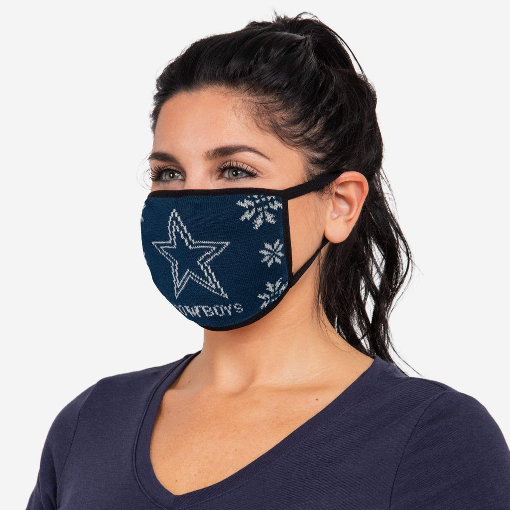 Dallas Cowboys Womens Knit 2 Pack Face Cover FOCO