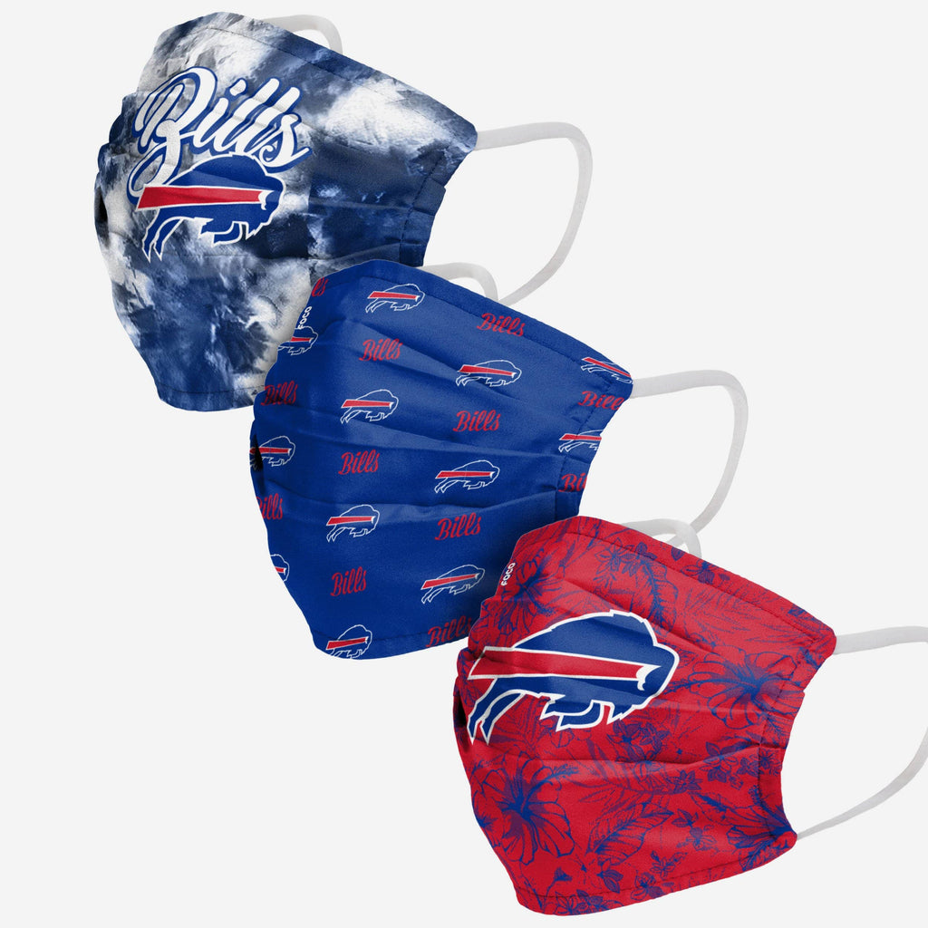 Buffalo Bills Womens Matchday 3 Pack Face Cover FOCO - FOCO.com